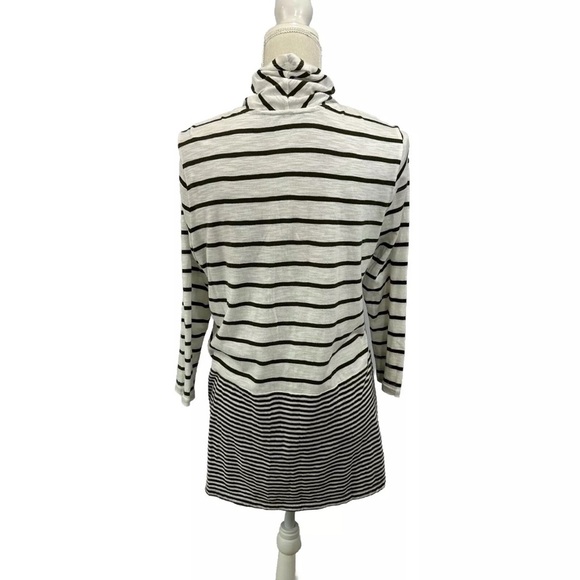 Talbots Open Front Lightweight Duster Cardigan Size Medium Long Sleeve Draped - Picture 2 of 8